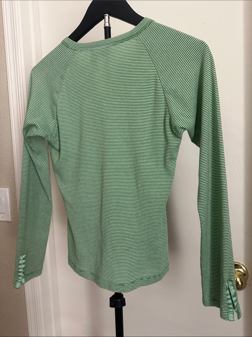 REI Mint Green Striped Long-Sleeve Henley Top - Picture 7 of 7
